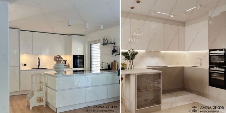 عکس کابینت سفید برای آشپزخانه کوچک